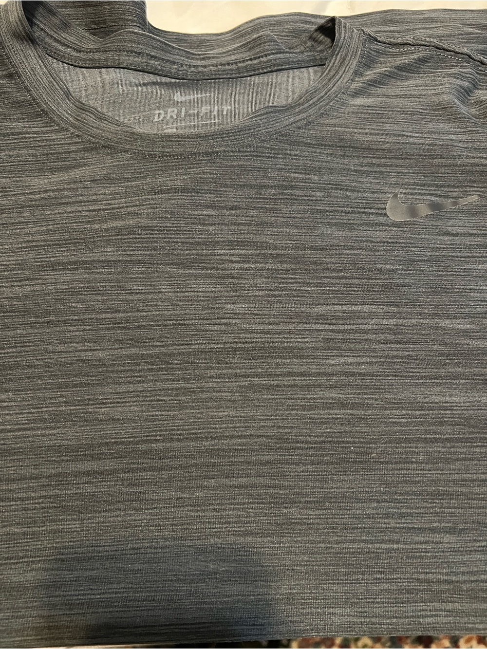Nike Dri-FIT Heathered Grey Short Sleeve Tee